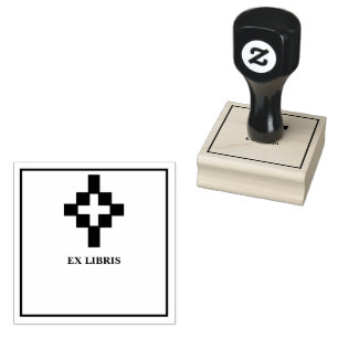 Carimbo De Borracha Ex-libris cruz