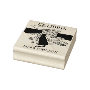 Carimbo De Borracha EX libris exlibris Livro livrador