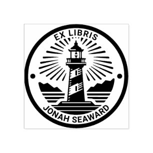 Carimbo De Borracha Ex-Libris - Farol 02