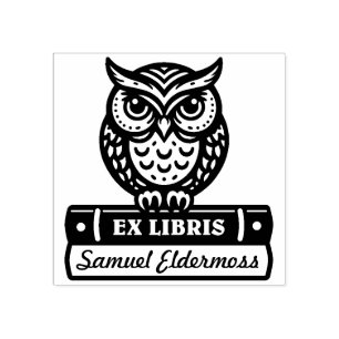 Carimbo De Borracha Ex-Libris - Guardião dos Livros