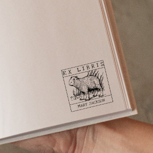 Carimbo De Borracha Ex-Libris, livro de Capybara