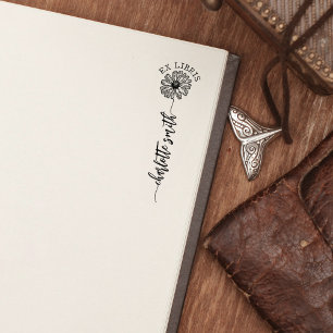 Carimbo De Borracha Ex-Libris Personalizado, Livro de Daisy de Script