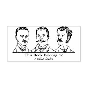 Carimbo De Borracha Ex Libris - Três Homens v1
