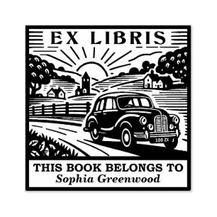 Carimbo De Borracha Ex Libris - Unidade de País