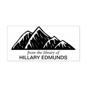 Carimbo De Borracha Ex-Montanhas Libris