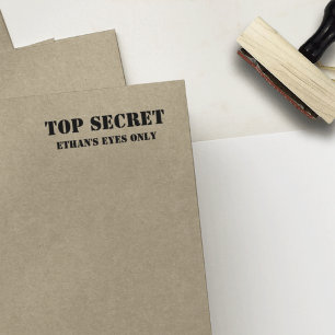 Carimbo De Borracha //extremamente secreto seu costume personalizado