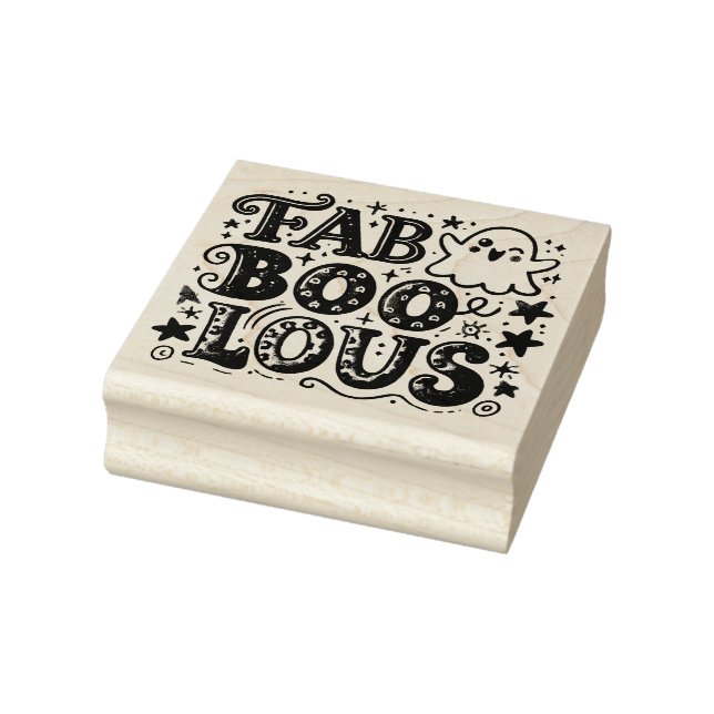 Carimbo De Borracha FabBOOlous - Fantasmas com o Glam (Carimbo)