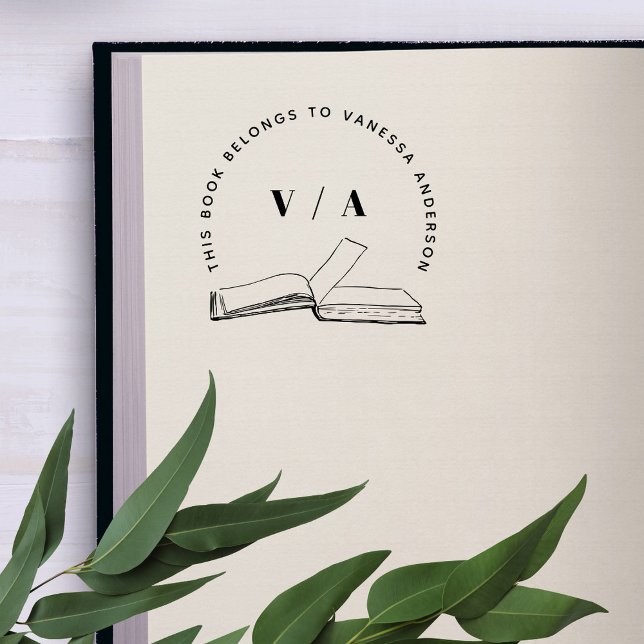 Carimbo De Borracha Faça sua própria biblioteca personalizada de livro (Criador carregado)