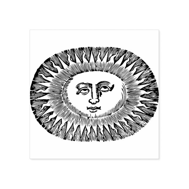 Carimbo De Borracha Face do Sol (Impressão)