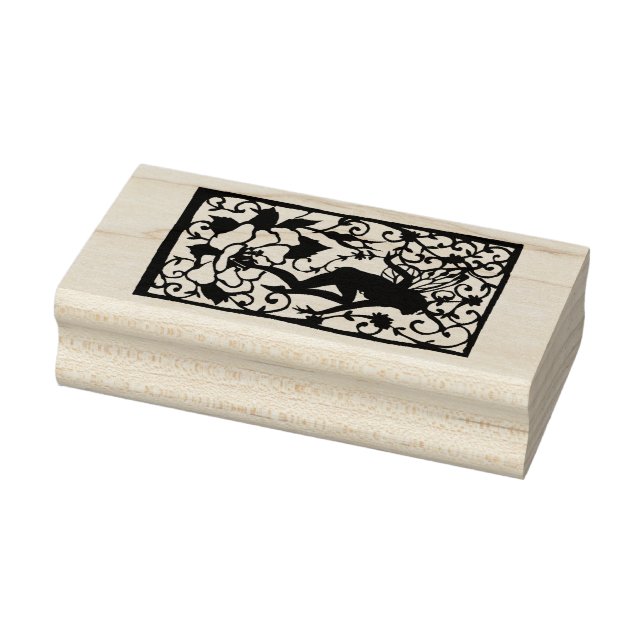 Carimbo De Borracha Fairy Silhouette (Carimbo)