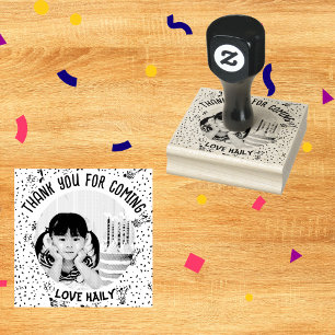 Carimbo De Borracha Favor do Partido Birthday Photo Kids
