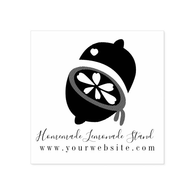 Carimbo De Borracha Fazenda de negócios Vegan Garden Lemonade (Impressão)