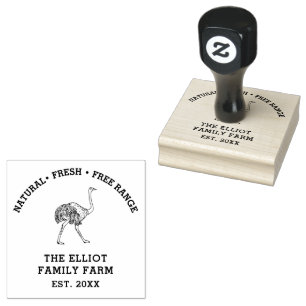 Carimbo De Borracha Fazenda Familiar Vintage Personalizada 