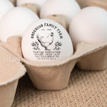 Carimbo De Borracha Fazenda Personalizada da Família de Ovos Frescos<br><div class="desc">Esta design foi feita tendo em mente o seu negócio. Pode ser utilizado com vários estilos de embalagem e invólucros. Ele chama a atenção e transmite uma marca e uma mensagem claras. Personalize este design com seus detalhes e use-o para todas as suas necessidades. A foto do cobrir foi projetada...</div>