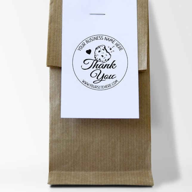 Carimbo De Borracha Fazendo Pequenas Empresas Obrigado (Criador carregado)