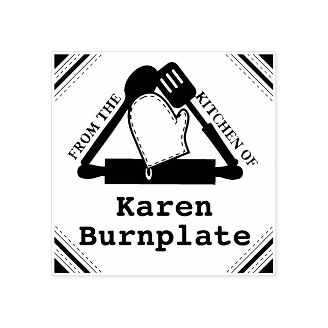 Carimbo De Borracha Fecho de rolha, em estufa, da cozinha de (Impressão)