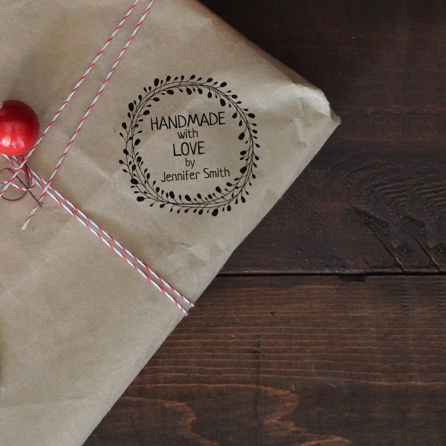 Carimbo De Borracha Feita à mão com amor, (Criador carregado)