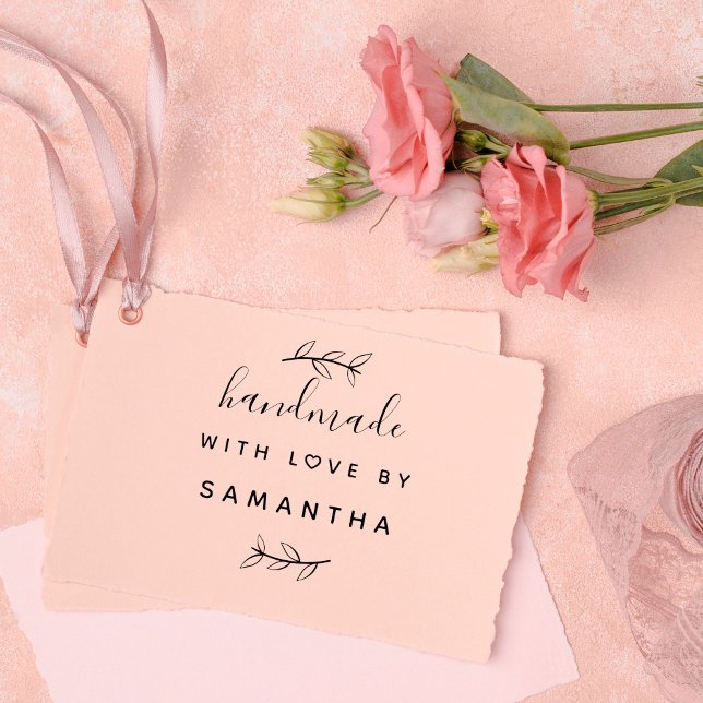 Carimbo De Borracha Feita À Mão Com Amor | Encapsulamento personalizad (Criador carregado)