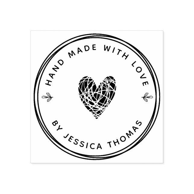 Carimbo de borracha feito à mão (Impressão)