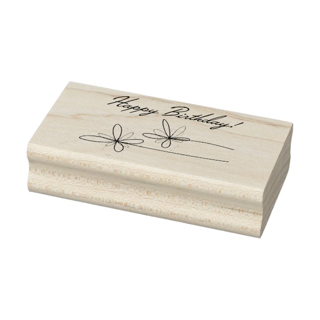 Carimbo De Borracha Feliz aniversário (Carimbo)