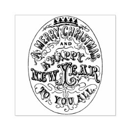 Carimbo De Borracha Feliz ano novo Feliz de Natal