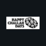 Carimbo De Borracha Feliz Challah Days Hanukkah Chanukah Holiday<br><div class="desc">Apresenta uma ilustração original de um pão de chalá trançado, com HAPPY CHALLAH DAYS em uma fonte divertida. Excelente para o artesanato e o correio de Hanukkah! Esta design de comida também está disponível em outros produtos. Estão também disponíveis muitas outras ilustrações do tipo "foodie". Não vê o que está...</div>