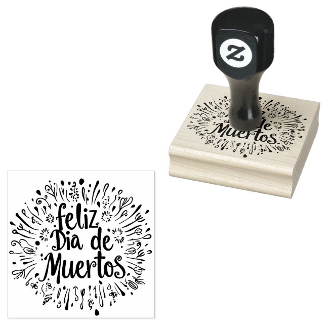 Carimbo De Borracha ☠️ Feliz Día de Muertos (Carimbado)
