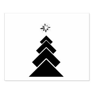Carimbo De Borracha Feriado de Natal da Moderna Trendy Snow