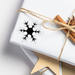 Carimbo De Borracha Feriado de Natal Snowflake