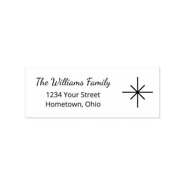 Carimbo De Borracha Feriado Rustic Simple Family (Impressão)