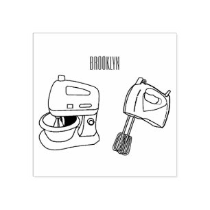 Carimbo De Borracha Figura de desenho animado do Mixer