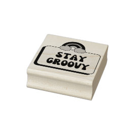 Carimbo De Borracha Fique Groovy