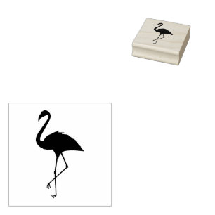 Carimbo De Borracha Flamingo