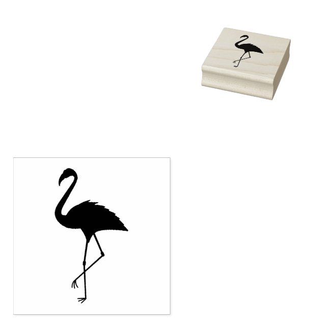 Carimbo De Borracha Flamingo (Carimbado)