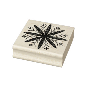 Carimbo De Borracha Floco de neve