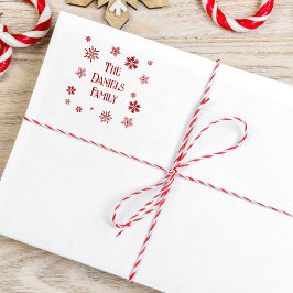 Carimbo De Borracha Floco de neve de Natal Personalizado