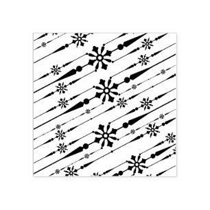 Carimbo De Borracha flocos de neve artísticos selo