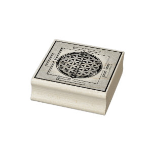 Carimbo De Borracha Flor da Vida / Blume des Lebens - Chakra Yantra