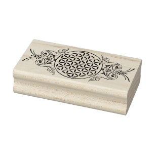 Carimbo De Borracha Flor da vida - ornamento 1 do vintage