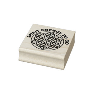 Carimbo De Borracha Flor da Vida - selo - energia espiritual para leva
