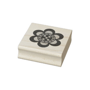 Carimbo De Borracha Flor de Folk Nórdico/Escandinavo, floral, arte fo