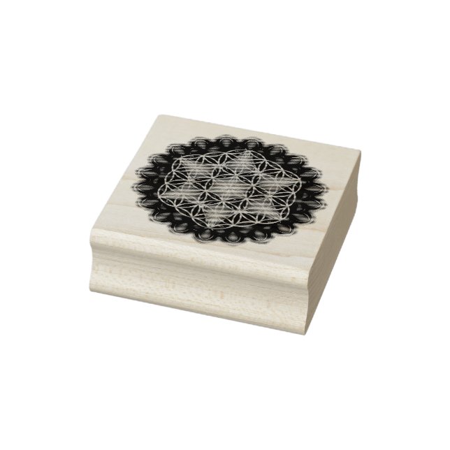 Carimbo De Borracha Flor De Vida - Fractal Mandala III (Carimbo)