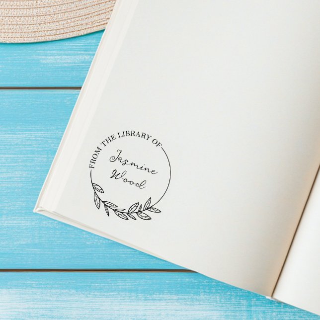 Carimbo De Borracha Flor Personalizada Da Biblioteca De  (Criador carregado)