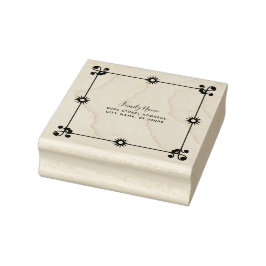 Carimbo De Borracha Floral Decorativo