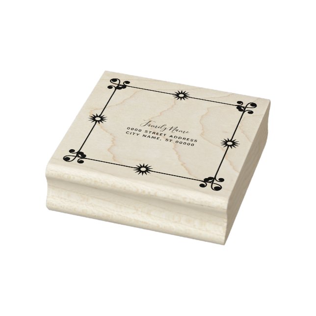 Carimbo De Borracha Floral Decorativo (Carimbo)