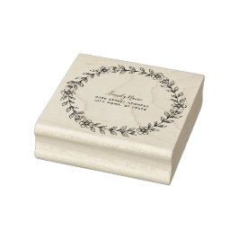 Carimbo De Borracha Floral Rubber Stamp