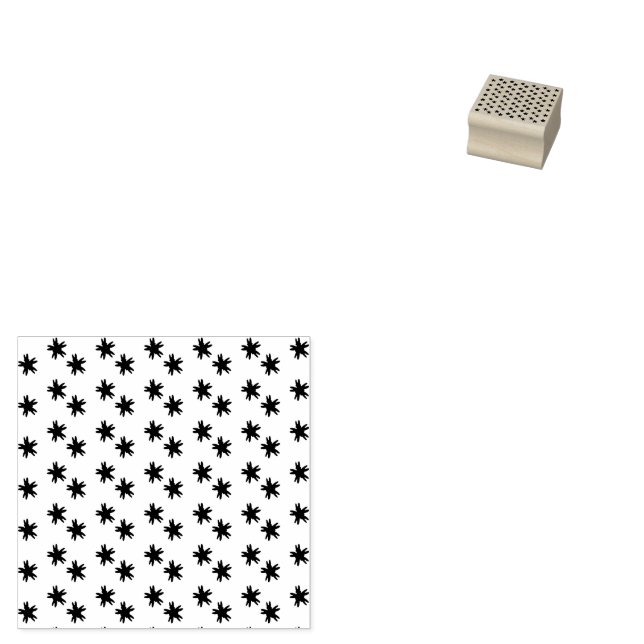 Carimbo De Borracha Flores (Carimbado)