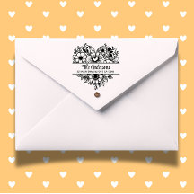 Flores cardíacas Dividir Tema Monograma