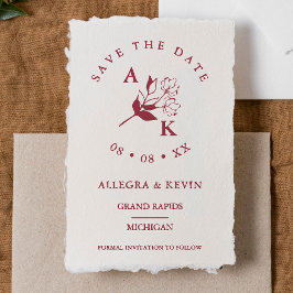 Carimbo De Borracha Flores Silvestres Minimalistas Tendências Iniciale