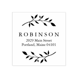 Carimbo De Borracha Folhagem